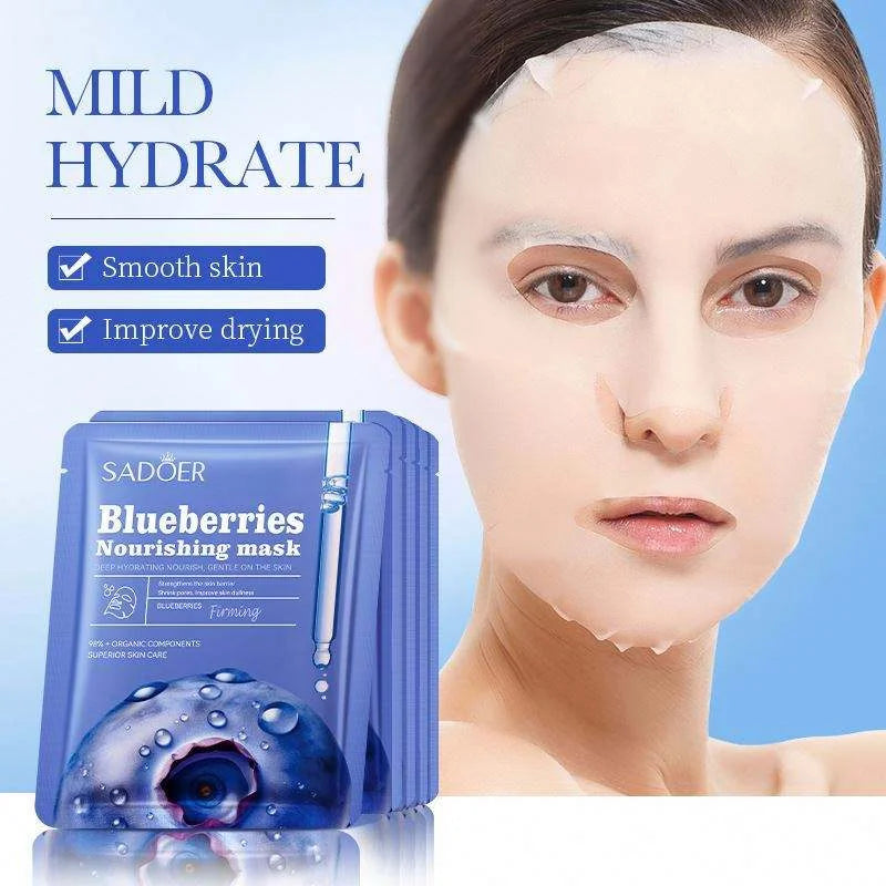 Sadoer - Blueberries Nourishing Facial Sheet Mask - 25g - Buy Online in Pakistan at Cosmia.pk