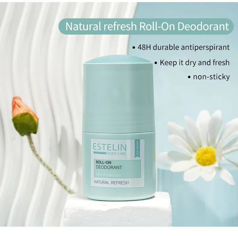 ESTELIN Anti Perspirant Roll on Deodorant – Natural Refresh – 48Hr  Protection - 50ml - Buy Online in Pakistan at Cosmia.pk