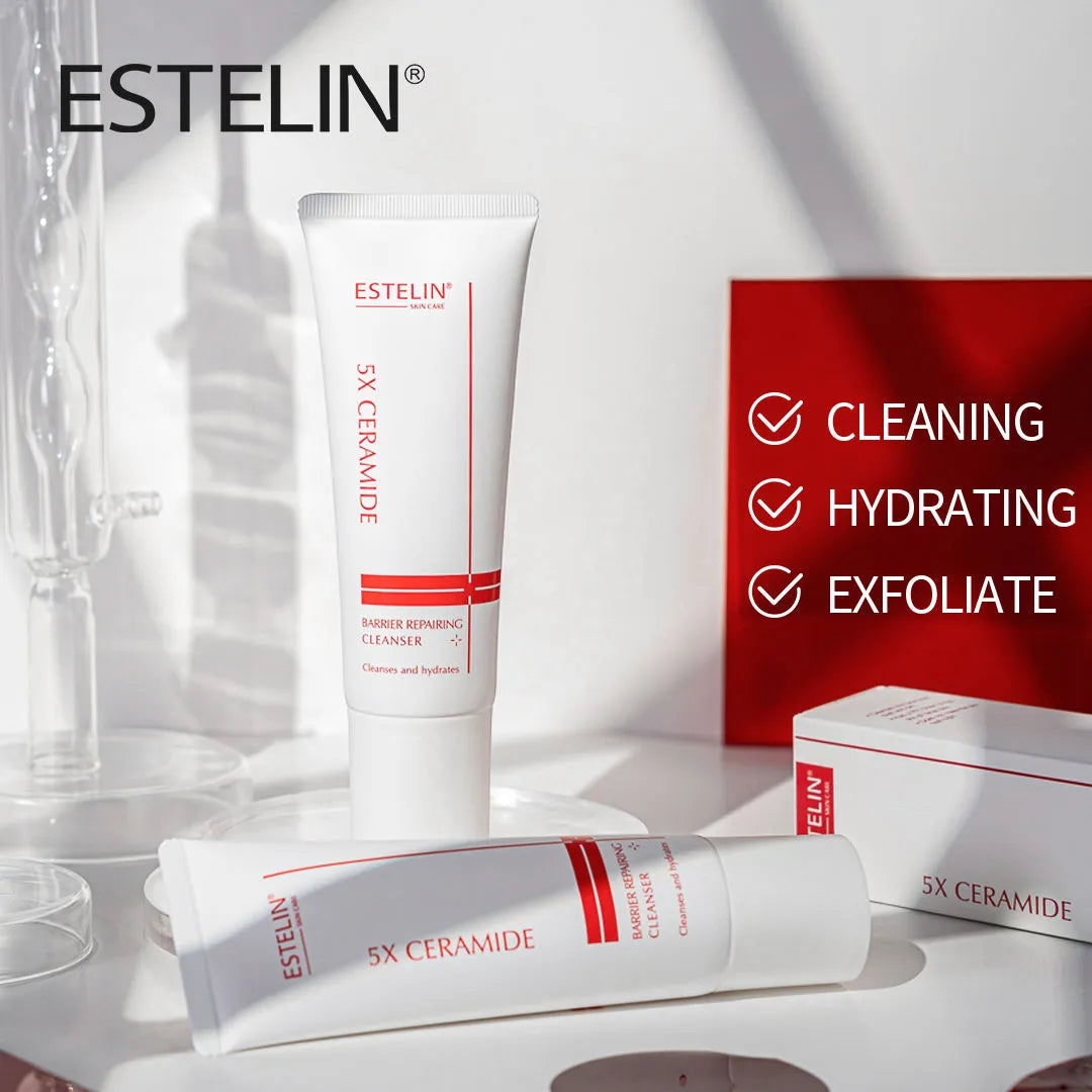 ESTELIN 5X Ceramide Barrier Repairing Cleanser - 120g - Buy Online in Pakistan at Cosmia.pk