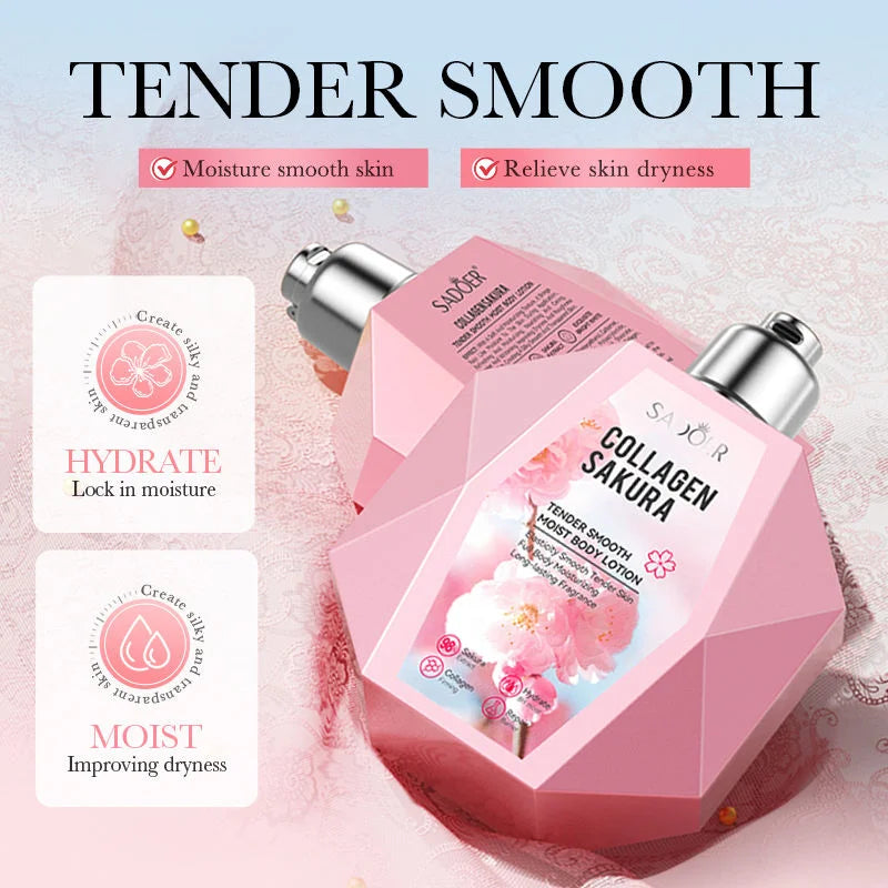 Sadoer Collagen Sakura Moisturizing Whitening Brighten Body Lotion - Buy Online in Pakistan at Cosmia.pk