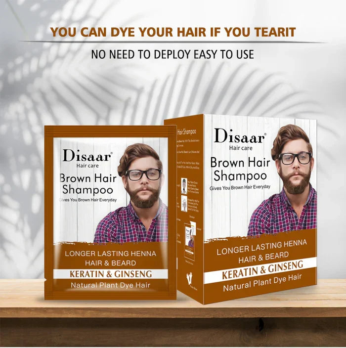 Disaar Natural Brown Hair Dye Shampoo Clean Scalp Nourishing & - Buy Online in Pakistan at Cosmia.pk