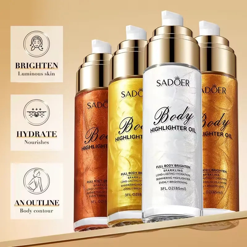 SADOER Body Highlighting Oil - 85ml - Buy Online in Pakistan at Cosmia.pk