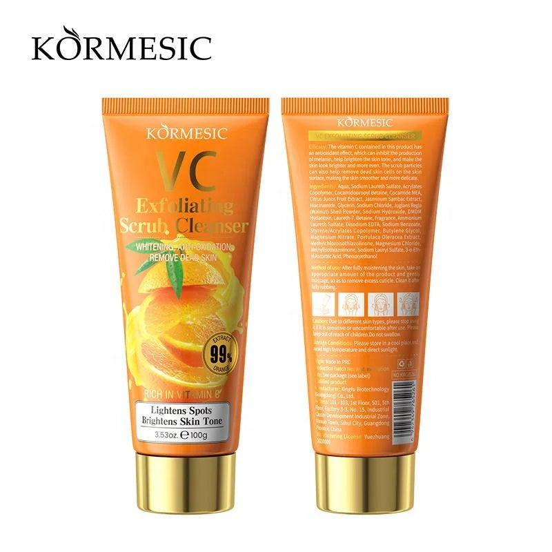 KORMESIC VC Exfoliating Scrub Facial Cleanser - 100g - Buy Online in Pakistan at Cosmia.pk