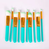 10Pcs Makeup Brush Set Soft Nylon Hair Vegan - Buy Online in Pakistan at Cosmia.pk