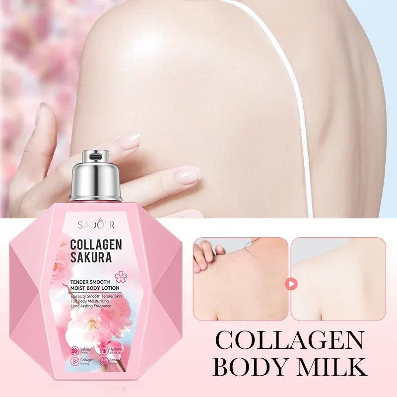 Sadoer Collagen Sakura Moisturizing Whitening Brighten Body Lotion - Buy Online in Pakistan at Cosmia.pk