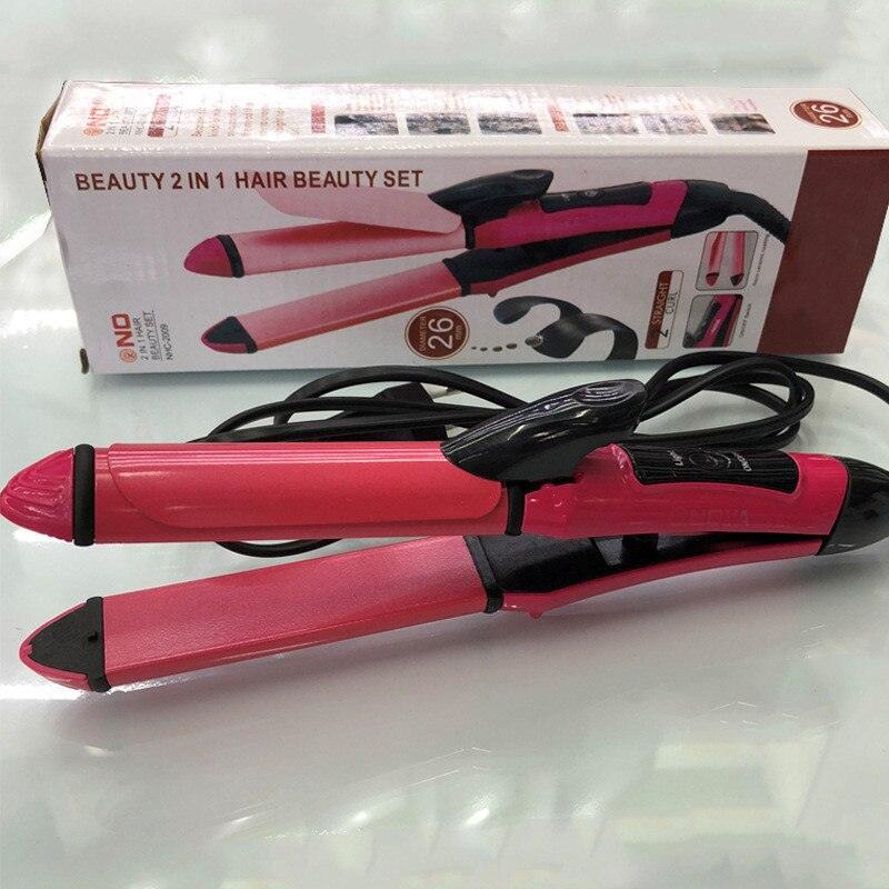 Nova 2 In 1 Professional Hair Curler & Hair Straightener - Buy Online in Pakistan at Cosmia.pk