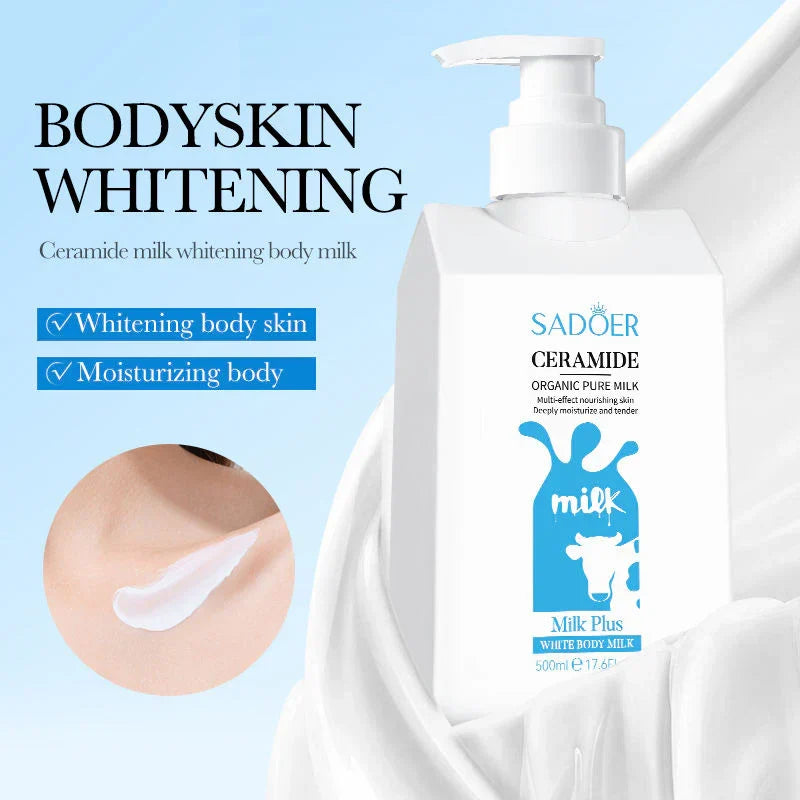 SADOER Ceramide Milk Moisturizing Lightening Face And Whitening Body Lotion - 500ml - Buy Online in Pakistan at Cosmia.pk