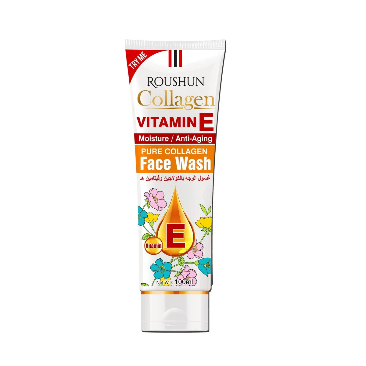 Roushun Collagen Vitamin E Face Wash – 100ml - Buy Online in Pakistan at Cosmia.pk