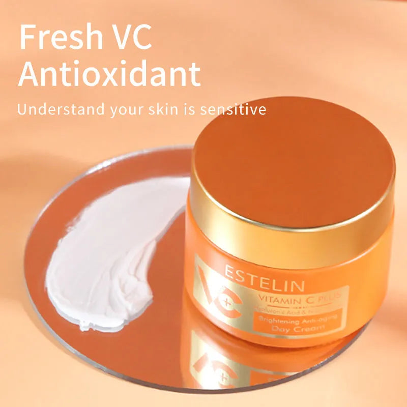ESTELIN Vitamin C Plus Hyaluronic Acid Niacinamide Day Cream - 50g - Buy Online in Pakistan at Cosmia.pk