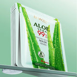BIOAQUA 99% Aloe Vera Hydrating Soothing Mask - Multi-Effect Facial Mask - 25g - Buy Online in Pakistan at Cosmia.pk