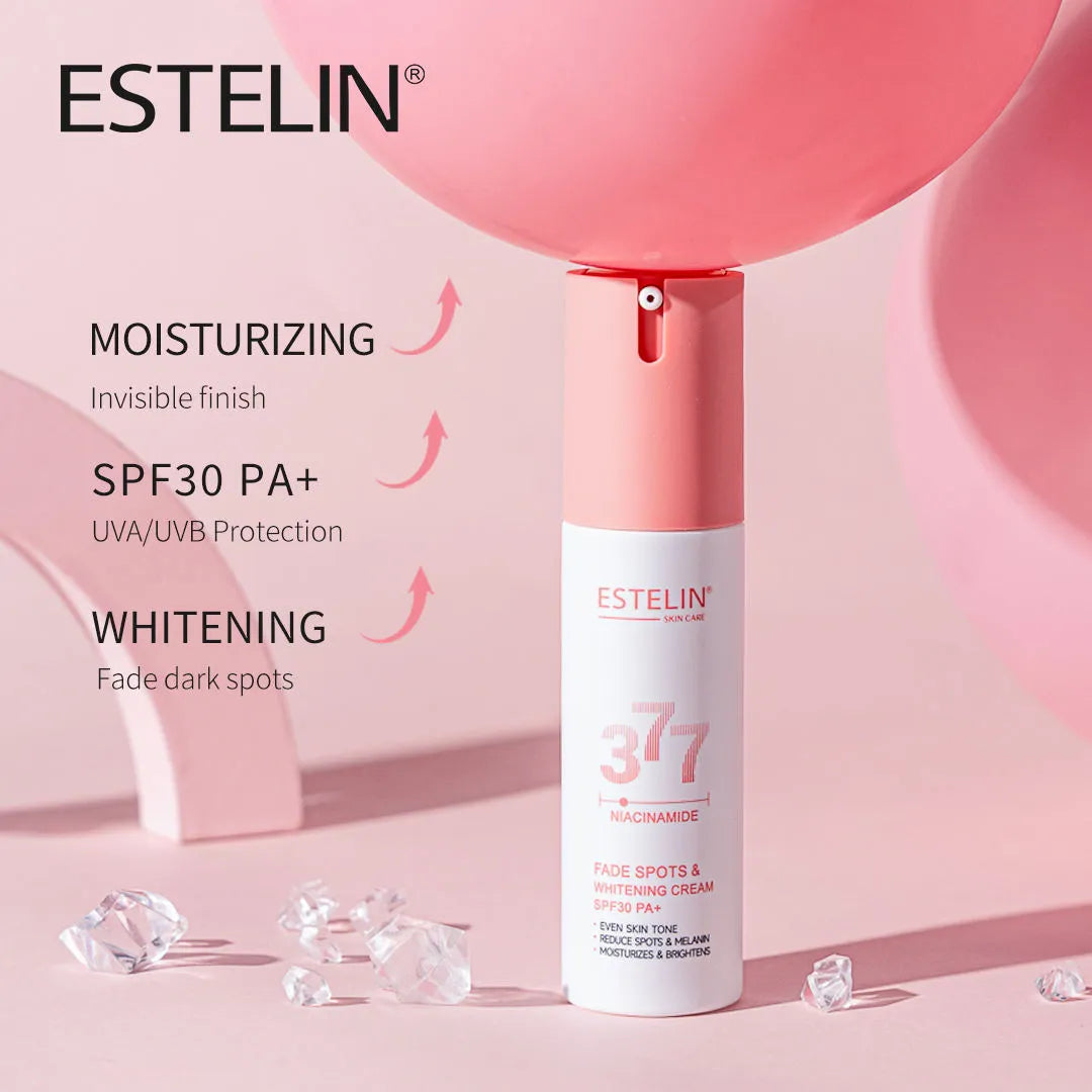 Estelin Niacinamide Fade Spots Whitening Cream Spf 30 PA+++ - 60g - Buy Online in Pakistan at Cosmia.pk
