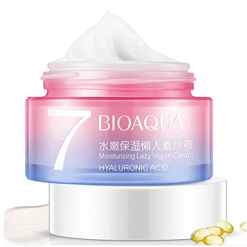 Bioaqua 7 Hyaluronic Acid Moisturizing Lazy Vegan Cream - 50ml - Buy Online in Pakistan at Cosmia.pk