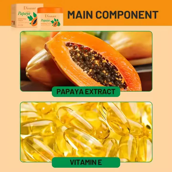 Disaar Papaya Extract Whitening Cream - 120g - Buy Online in Pakistan at Cosmia.pk