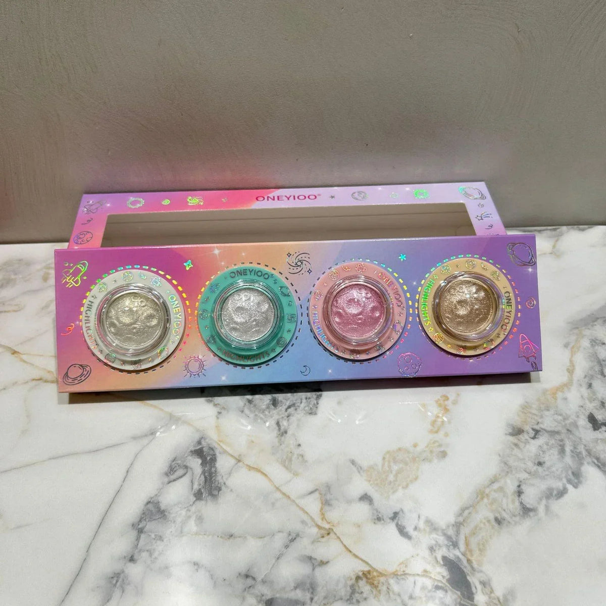 Oneyioo 4 color highlighter set - Buy Online in Pakistan at Cosmia.pk