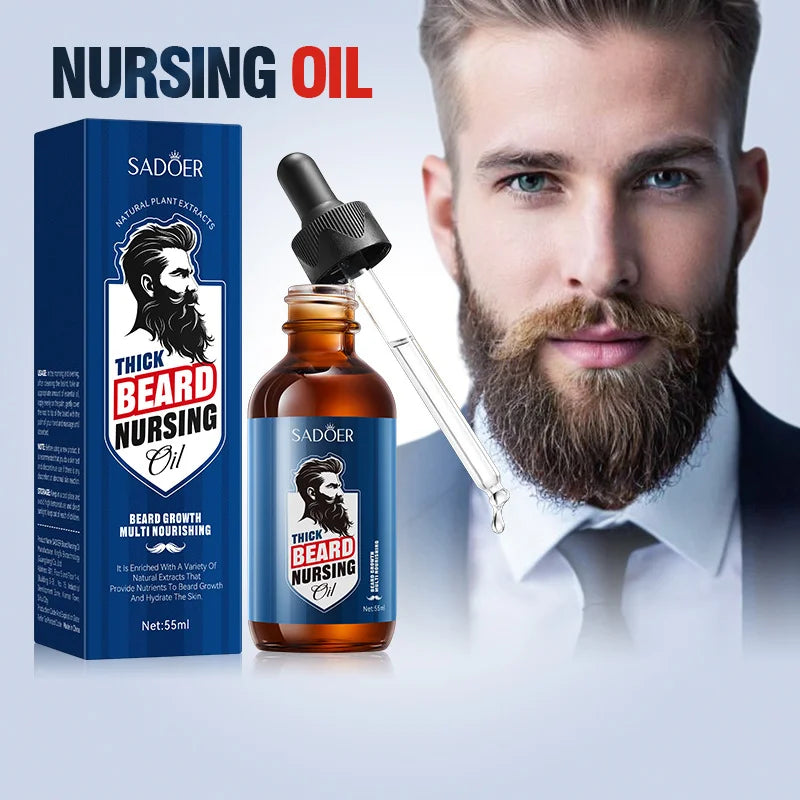 SADOER Thick Beard Nursing Oil - 55ml - Buy Online in Pakistan at Cosmia.pk