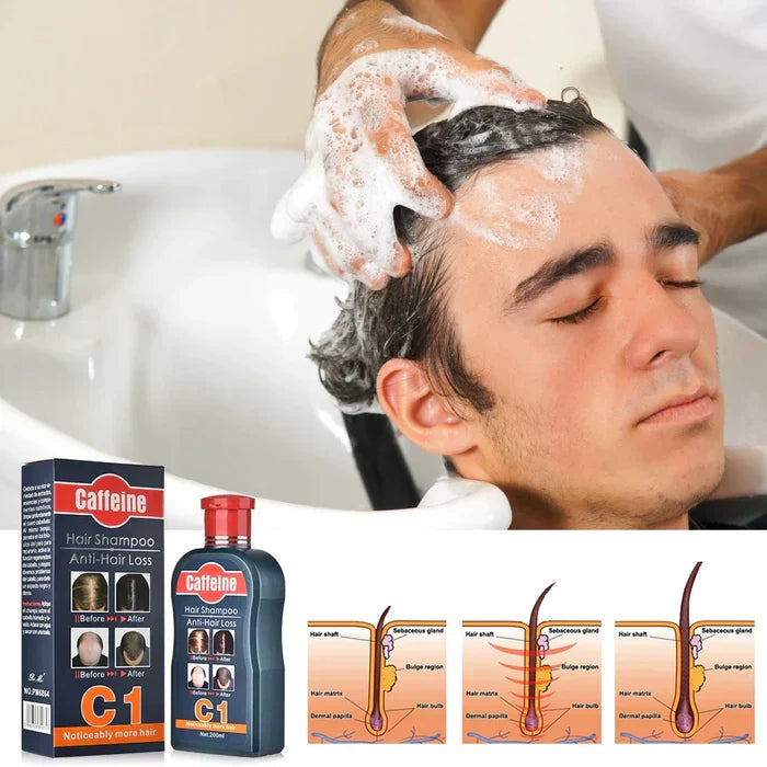 Pei Mei Caffeine Hair Shampoo Anti-Hair Loss - 200ml - Buy Online in Pakistan at Cosmia.pk