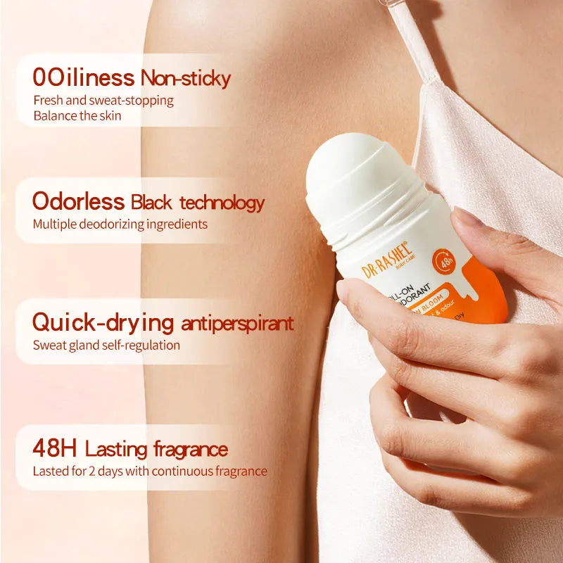 Dr. Rashel Passion Bloom Quick Dry Roll-On Deodorant 48H Protection - 50ml - Buy Online in Pakistan at Cosmia.pk