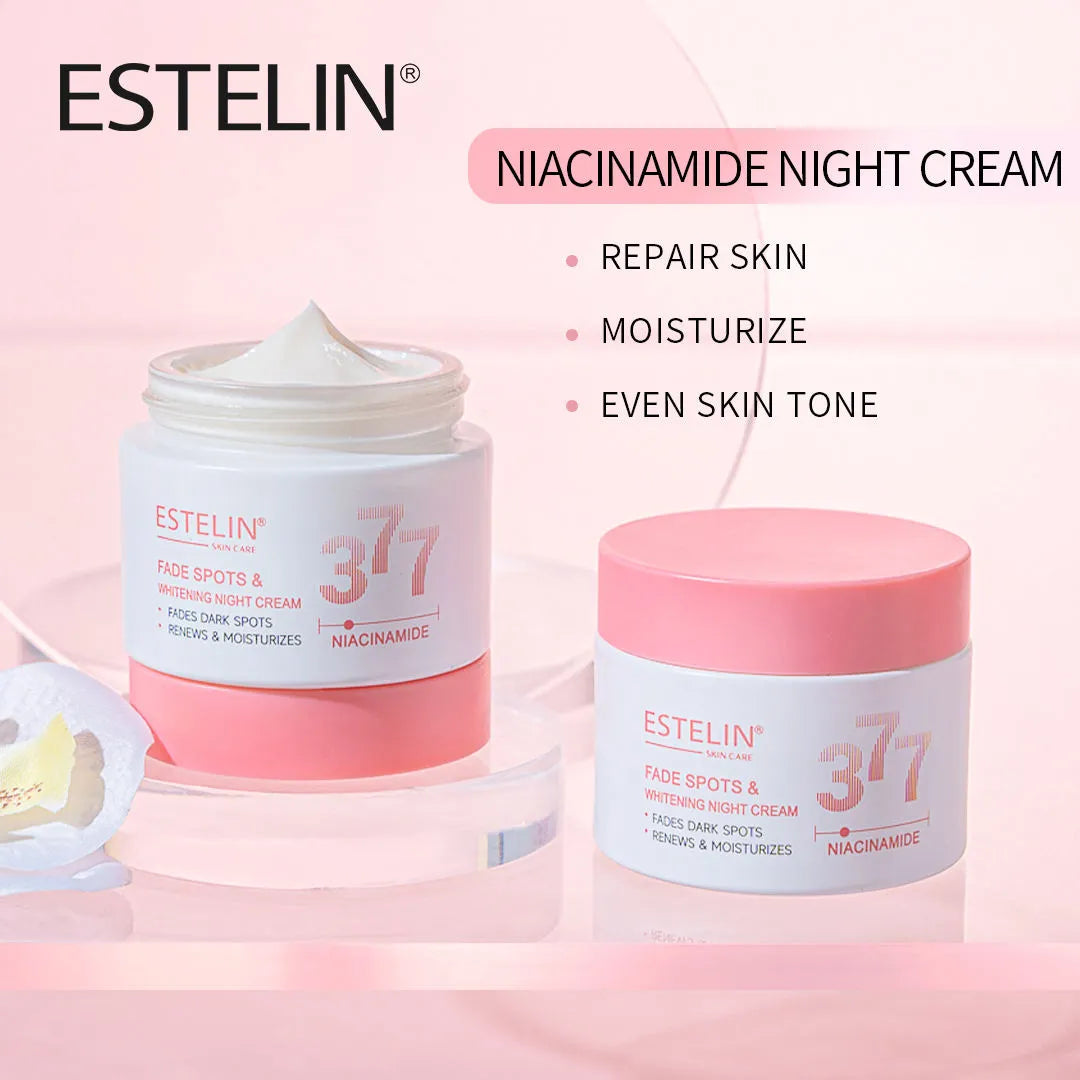 Estelin Niacinamide Fade Spots and Whitening Night Cream - 50g - Buy Online in Pakistan at Cosmia.pk