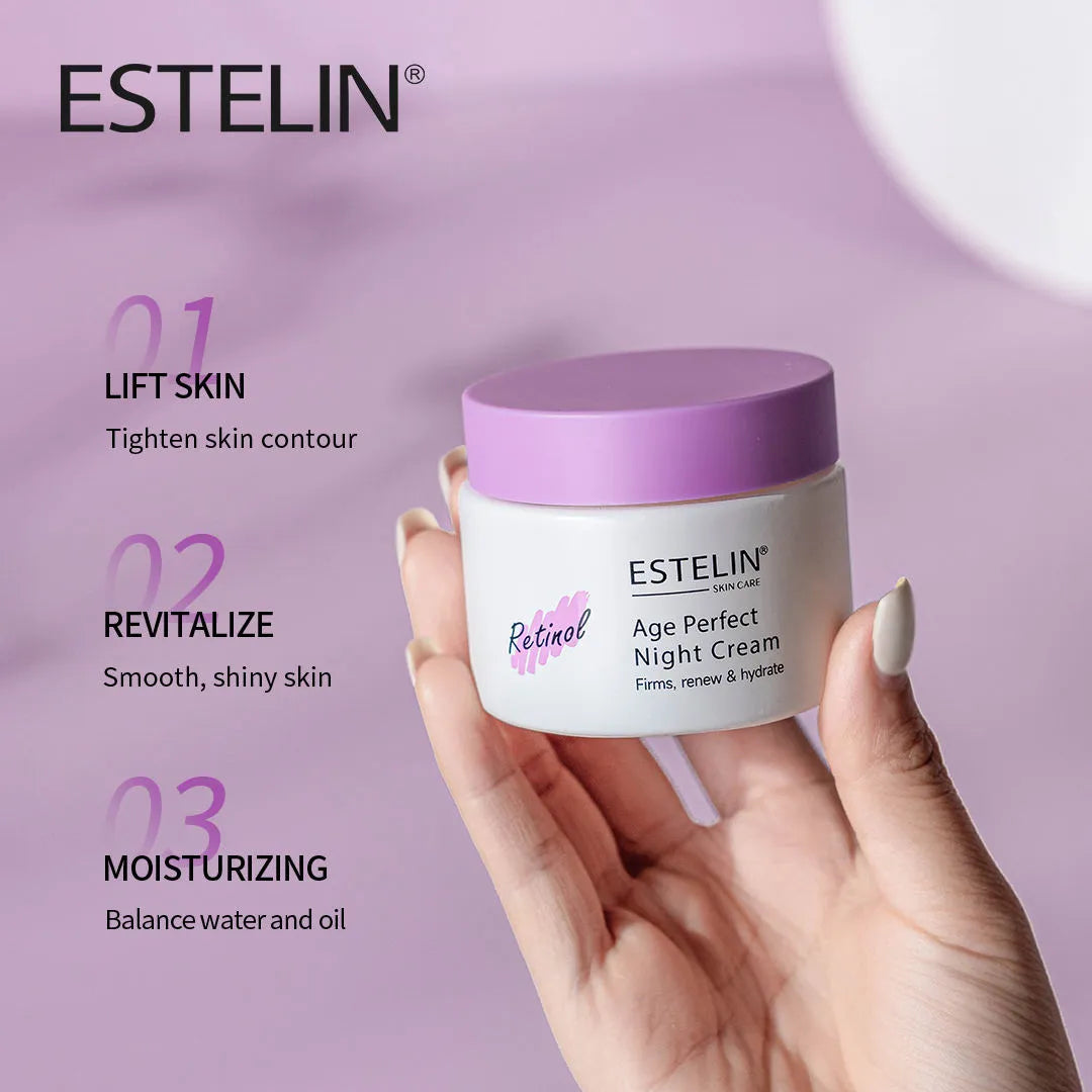 ESTELIN Retinol Age Perfect Night Cream for Face - 50ml - Buy Online in Pakistan at Cosmia.pk
