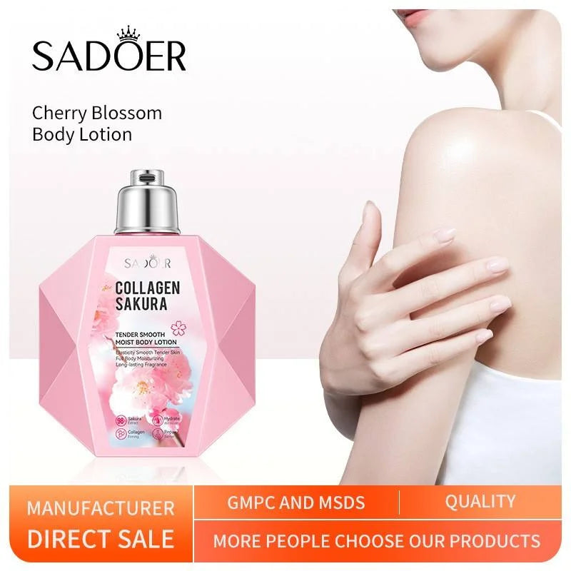 Sadoer Collagen Sakura Moisturizing Whitening Brighten Body Lotion - Buy Online in Pakistan at Cosmia.pk