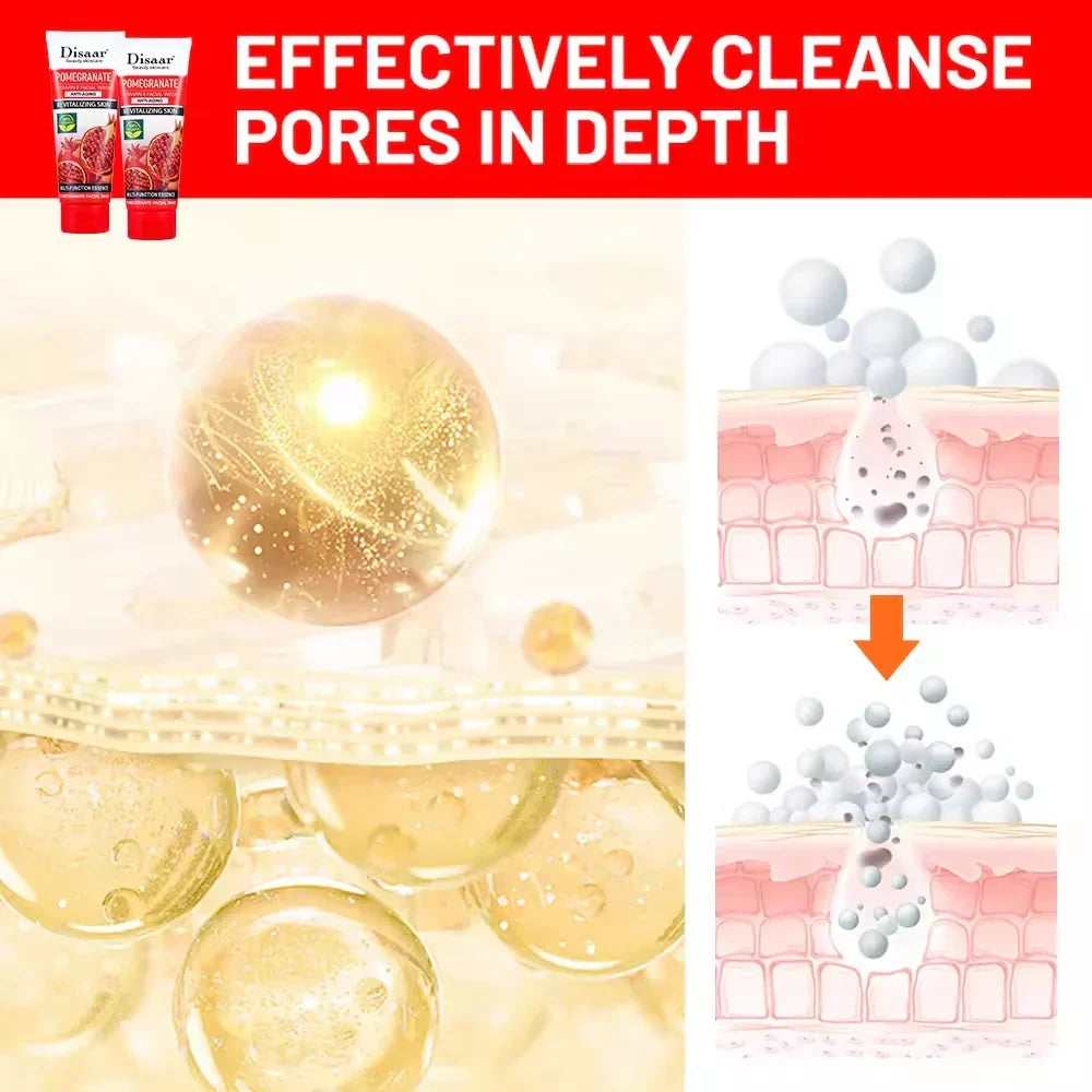 Disaar Pomegranate Vitamin E Deep Clean & Clear Face Wash - 100g - Buy Online in Pakistan at Cosmia.pk