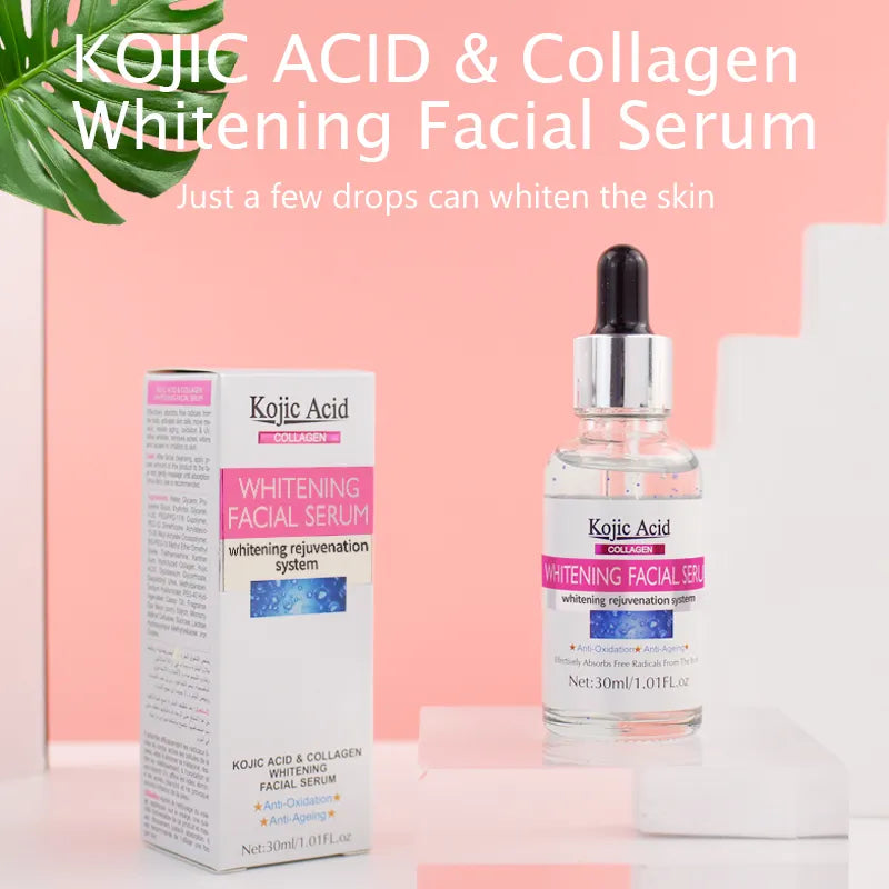 Guanjing Kojic Acid & Collagen Whitening Serum – Brighten, Hydrate & Restore Glow - 30ml - Buy Online in Pakistan at Cosmia.pk