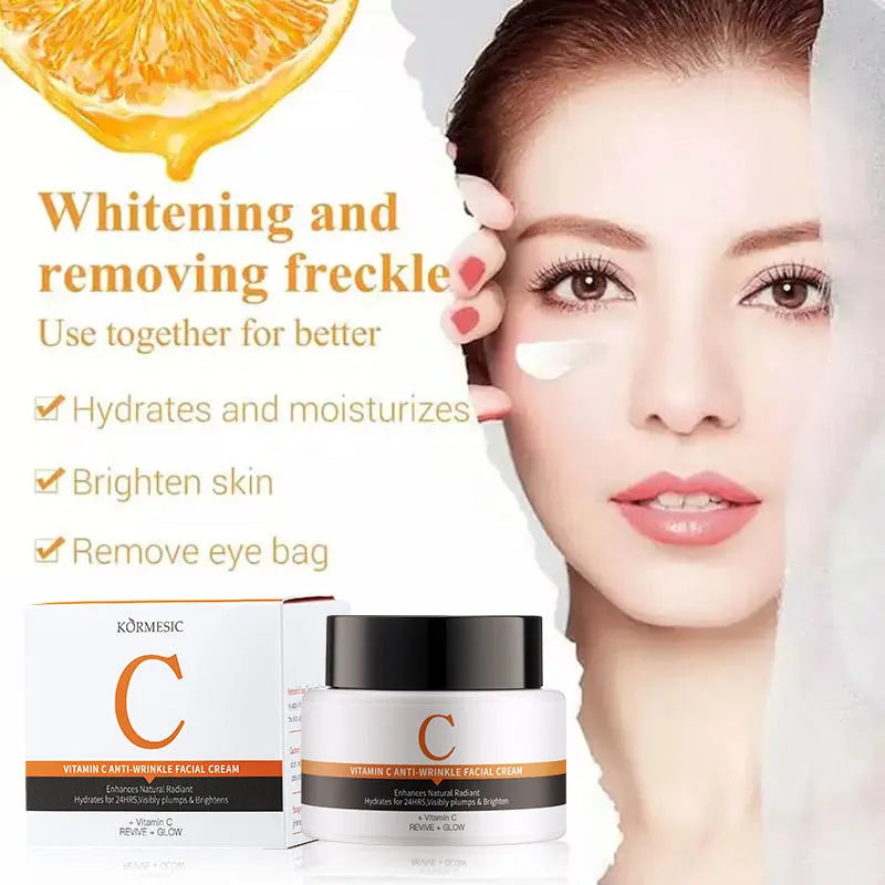 KORMESIC Vitamin C Anti-Wrinkle Facial Cream - 50g - Buy Online in Pakistan at Cosmia.pk