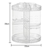 360° Rotating Acrylic Diamond Cosmetic Organizer - Buy Online in Pakistan at Cosmia.pk