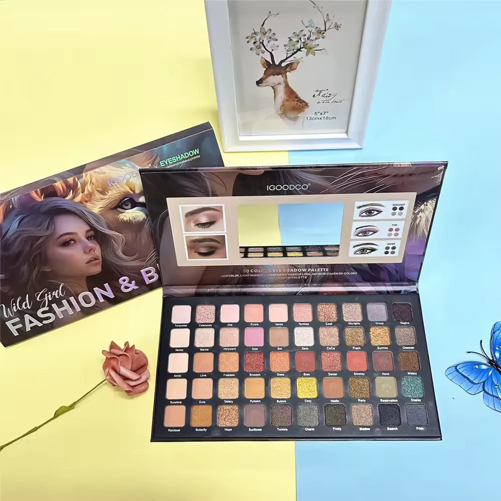 IGOODCO Wild Girl Fashion & Beauty Eyeshadow Palette – 50 Color Eyeshadow Palette - Buy Online in Pakistan at Cosmia.pk