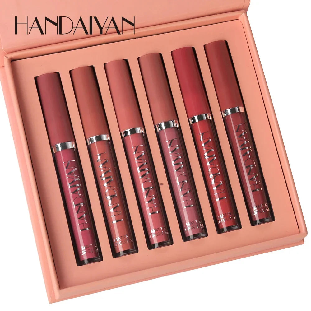Handaiyan 6-Piece Matte Liquid Lipstick Multicolour - Buy Online in Pakistan at Cosmia.pk