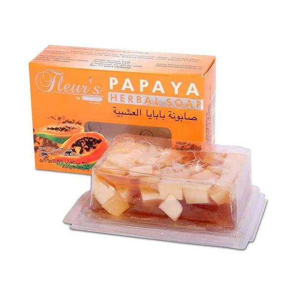 HEMANI HERBAL - Fleur's Papaya Soap - 100gm - Buy Online in Pakistan at Cosmia.pk