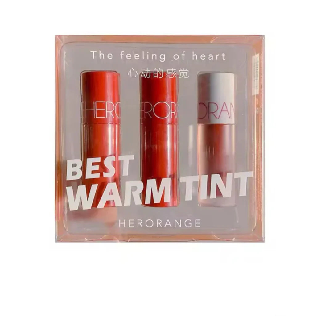 HERORANGE 3 pcs Tinted Lip Gloss - Buy Online in Pakistan at Cosmia.pk