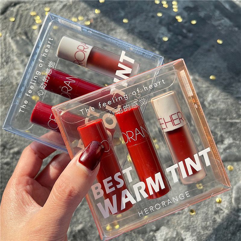 HERORANGE 3 pcs Tinted Lip Gloss - Buy Online in Pakistan at Cosmia.pk