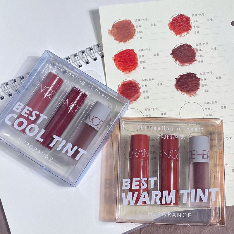 HERORANGE 3 pcs Tinted Lip Gloss - Buy Online in Pakistan at Cosmia.pk