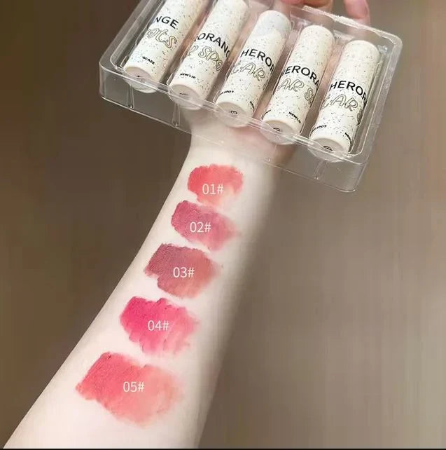 HERORANGE Matte Silky Smooth Lip Gloss 5Pcs Set - Buy Online in Pakistan at Cosmia.pk