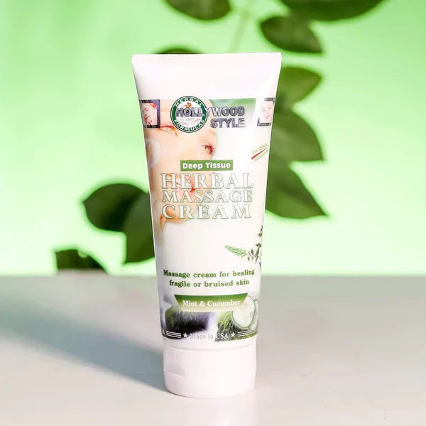 Hollywood Style Herbal Massage Cream Mint & Cucumber – 150ml - Buy Online in Pakistan at Cosmia.pk
