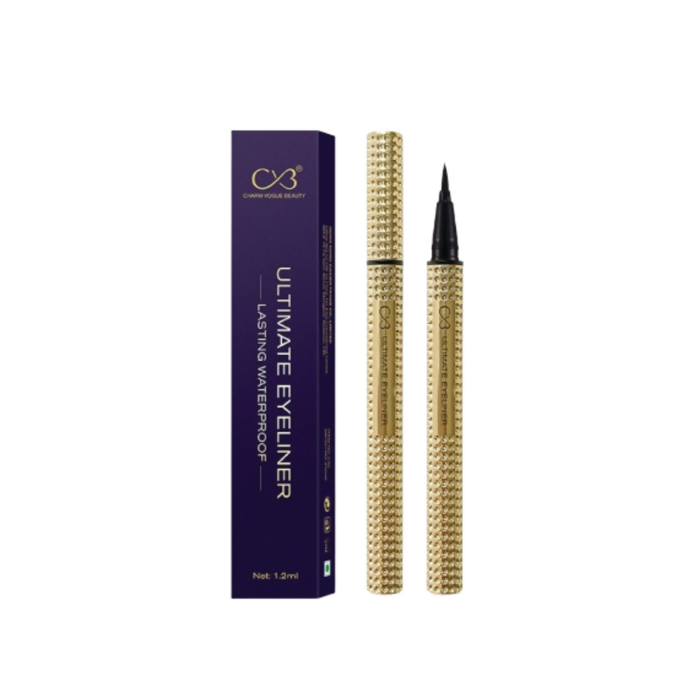 CVB Gold Star Eyeliner Lasting Waterproof 1.2ml - CVB Ultimate Eyeliner box with pens