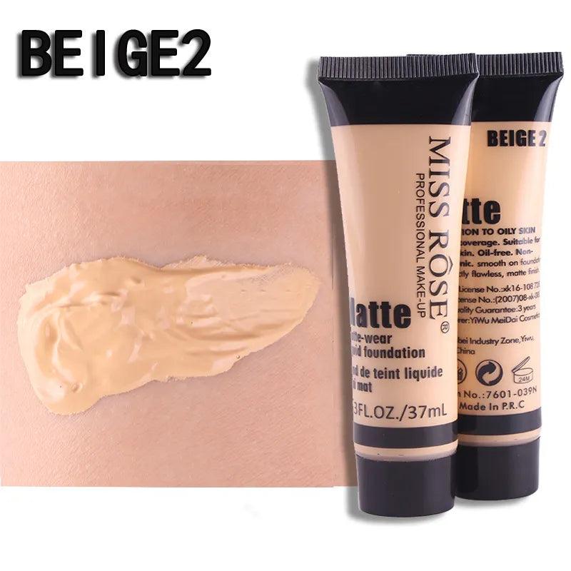 Miss Rose Full Coverage Matte Foundation - 37ml - Buy Online in Pakistan at Cosmia.pk
