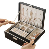PU Leather Jewellery Box with Lock - Buy Online in Pakistan at Cosmia.pk