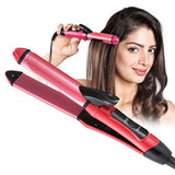 Kemei 2 in 1 Hair Straightener and Curling Iron Clipper Wand - Buy Online in Pakistan at Cosmia.pk