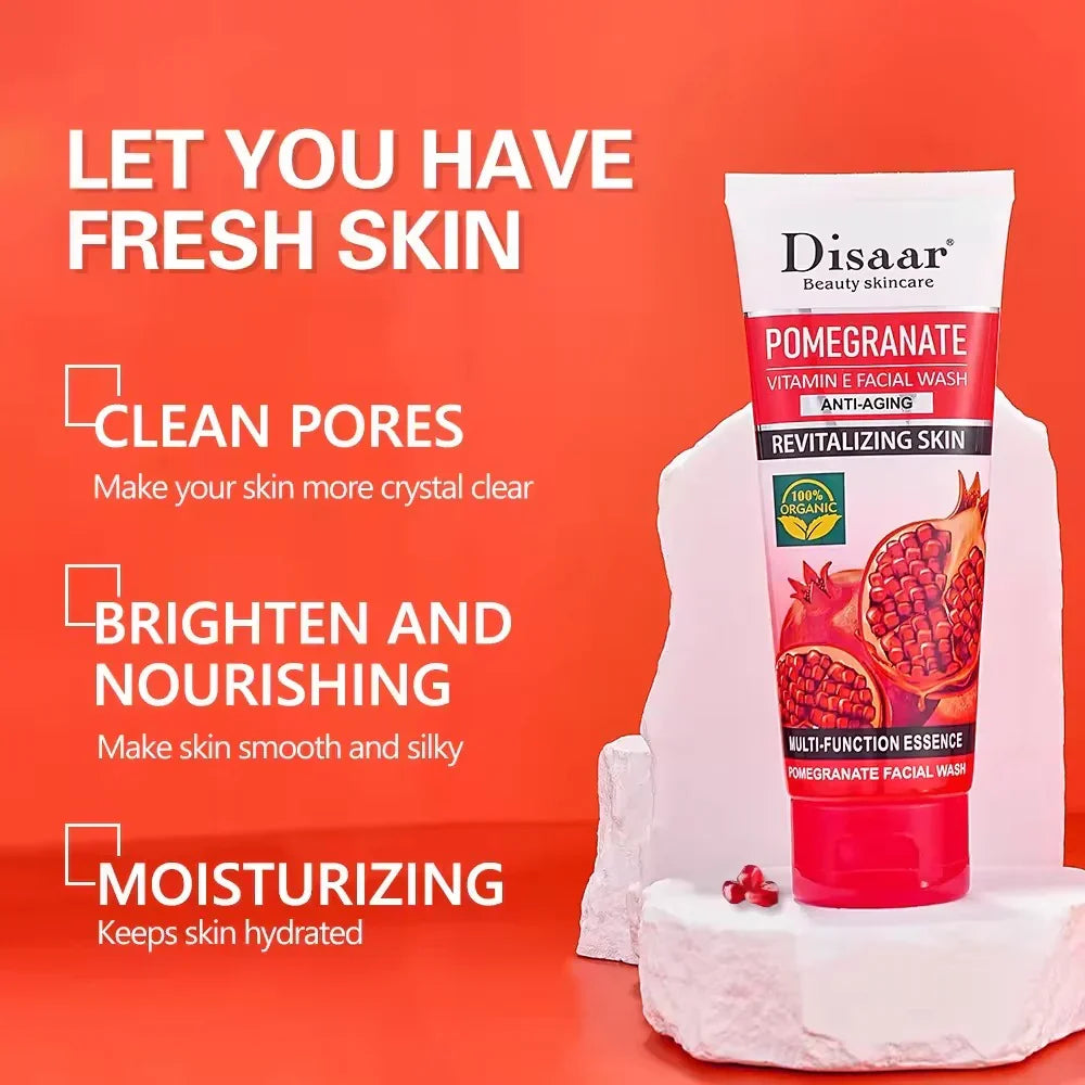 Disaar Pomegranate Vitamin E Deep Clean & Clear Face Wash - 100g - Buy Online in Pakistan at Cosmia.pk
