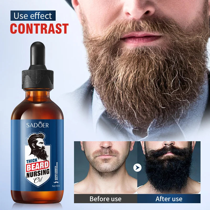 SADOER Thick Beard Nursing Oil - 55ml - Buy Online in Pakistan at Cosmia.pk