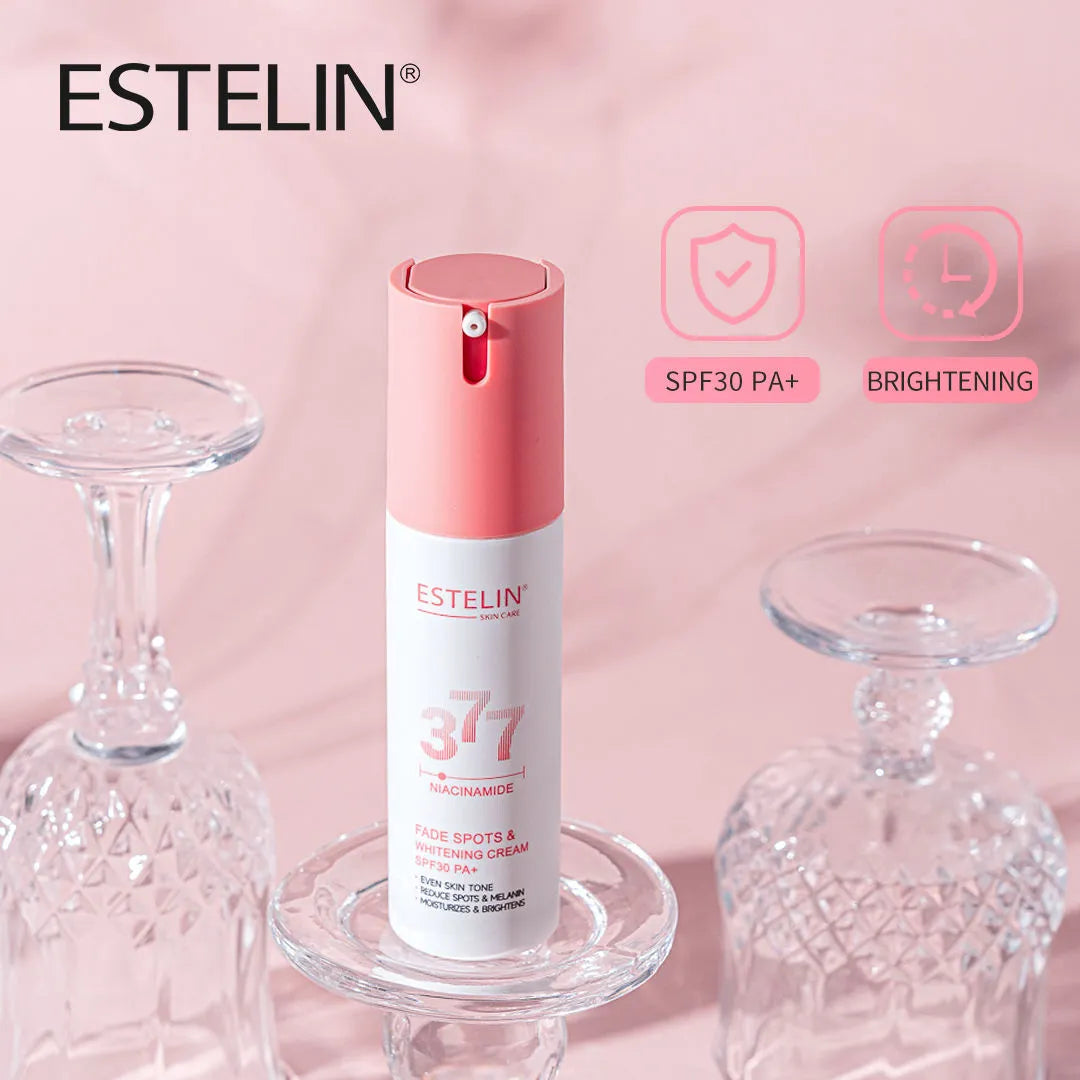 Estelin Niacinamide Fade Spots Whitening Cream Spf 30 PA+++ - 60g - Buy Online in Pakistan at Cosmia.pk