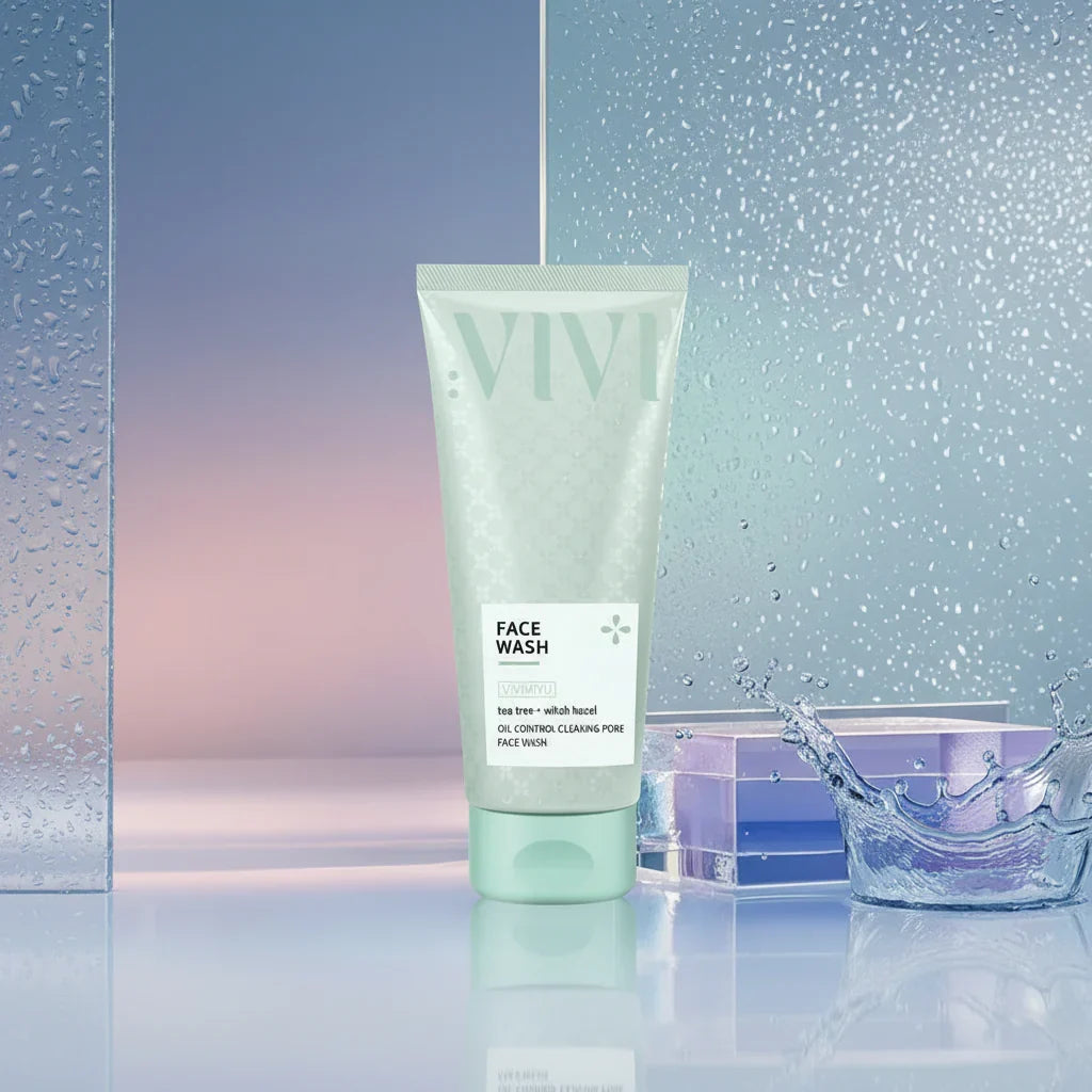 Vivimiyu Tea tree + Witch hazel Facial Cleanser - 180g - Buy Online in Pakistan at Cosmia.pk