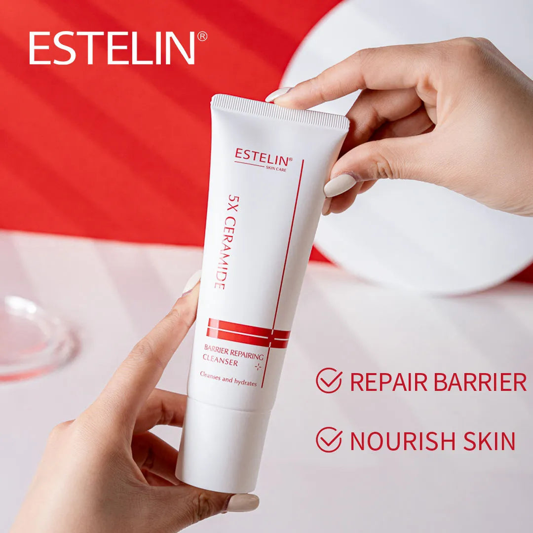 ESTELIN 5X Ceramide Barrier Repairing Cleanser - 120g - Buy Online in Pakistan at Cosmia.pk