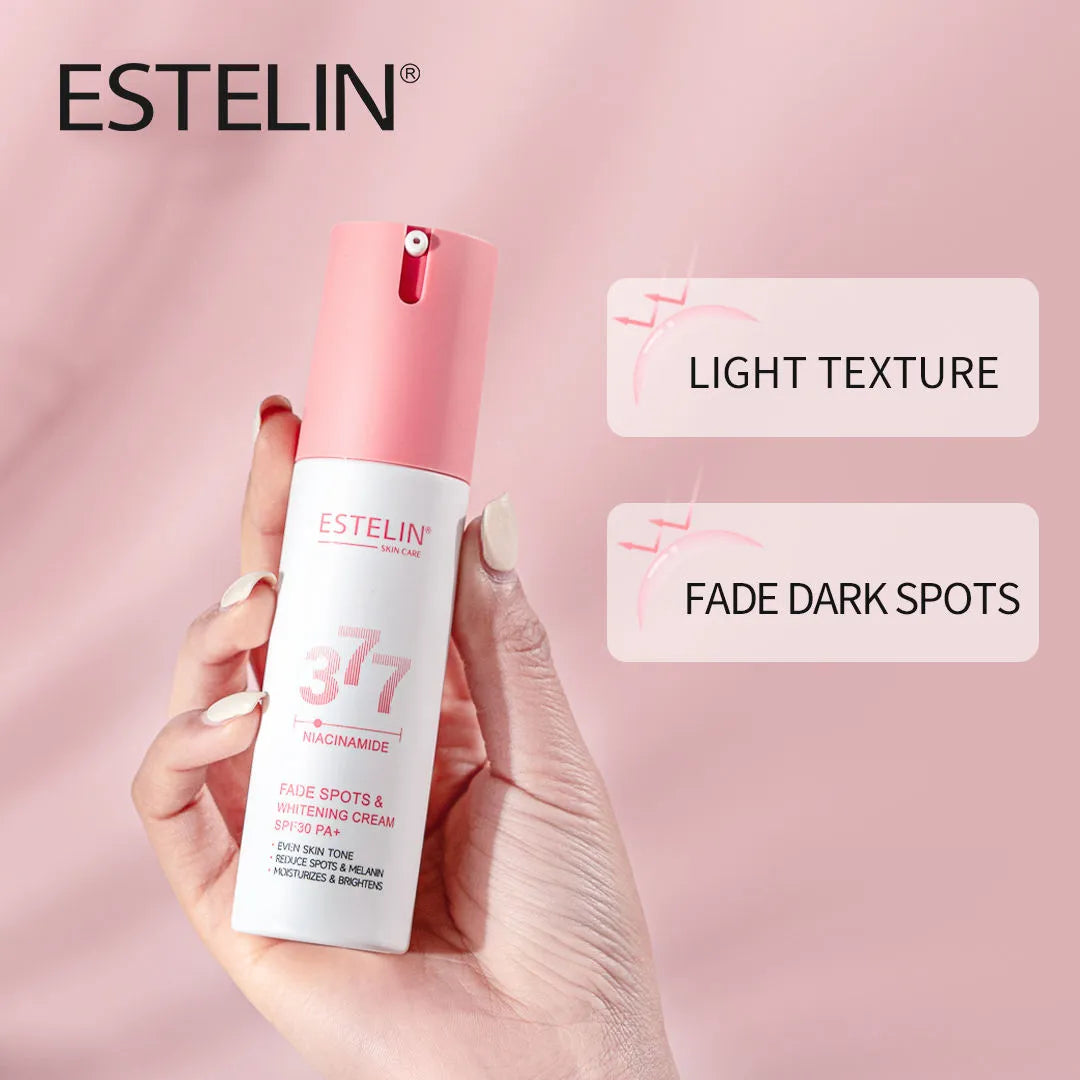 Estelin Niacinamide Fade Spots Whitening Cream Spf 30 PA+++ - 60g - Buy Online in Pakistan at Cosmia.pk