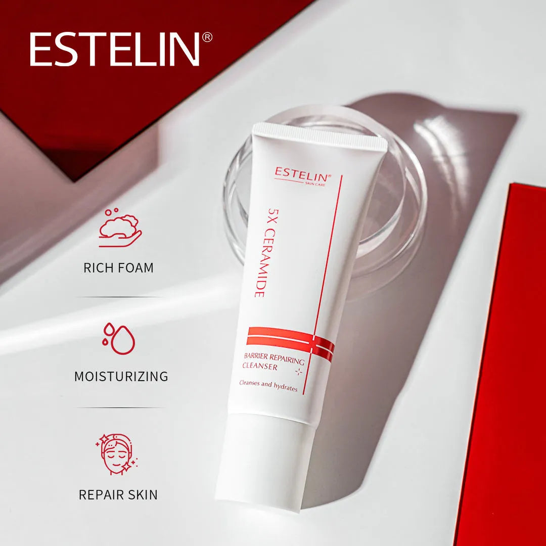 ESTELIN 5X Ceramide Barrier Repairing Cleanser - 120g - Buy Online in Pakistan at Cosmia.pk