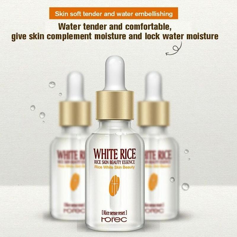 Rorec White Rice Serum Face with Free Sheet Mask - Buy Online in Pakistan at Cosmia.pk