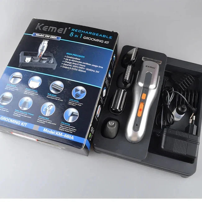 Kemei KM-680A 8 in 1 Grooming Kit (Original ) - Buy Online in Pakistan at Cosmia.pk