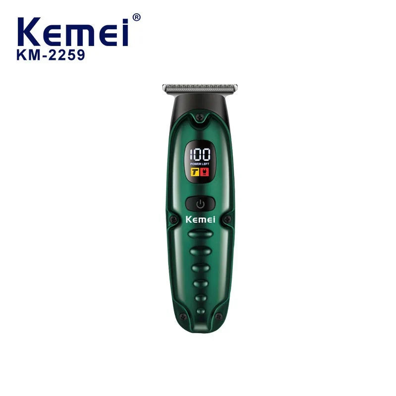 Kemei KM-2259 Rechargeable LCD Digital Display USB Charging Beard & - Buy Online in Pakistan at Cosmia.pk